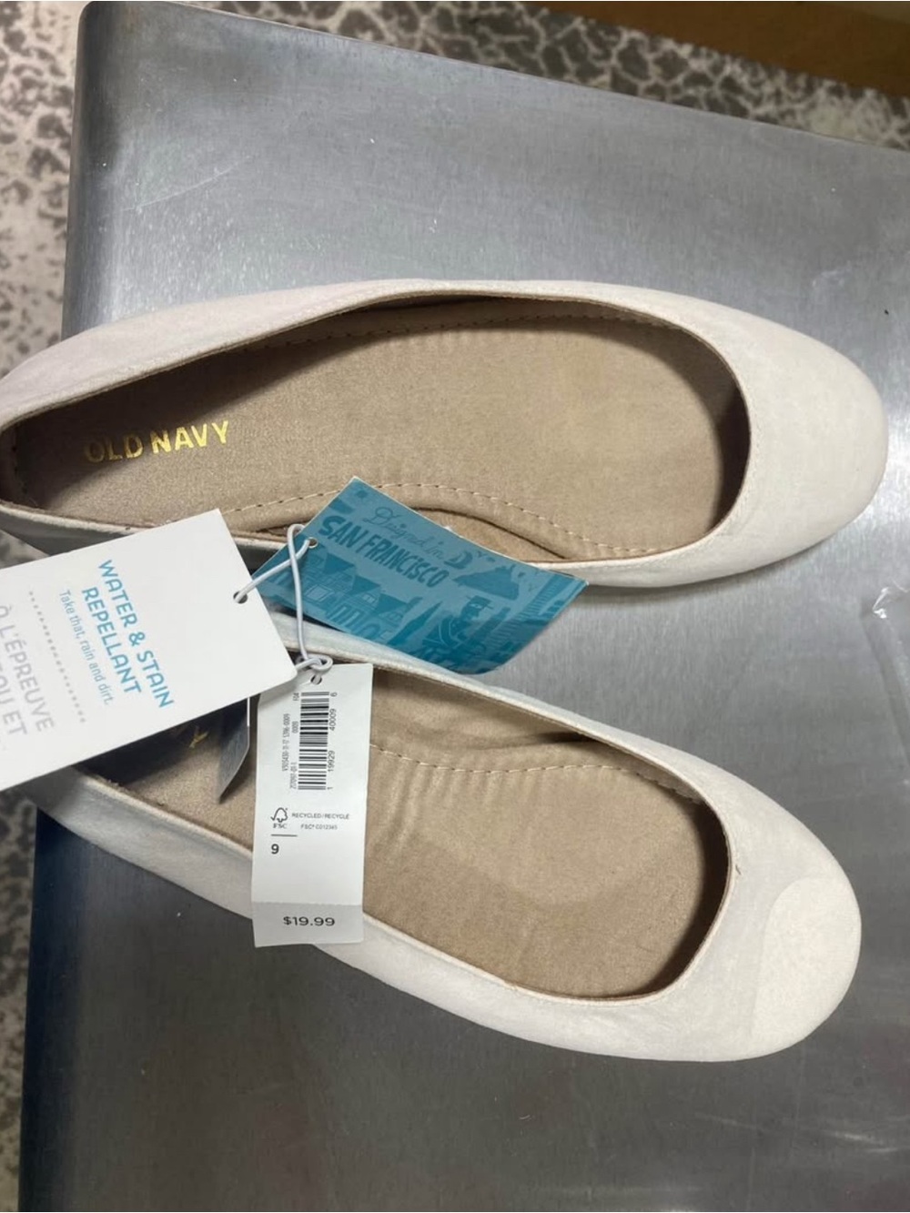 Old navy cream ballet flats